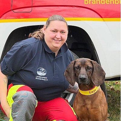 Referatsleiterin Rettungshundewesen: Sandra Habeck